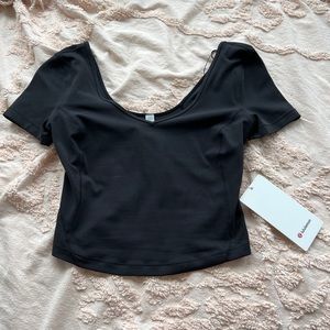 Lululemon Align Tee in Black size 6 NEW WITH TAGS